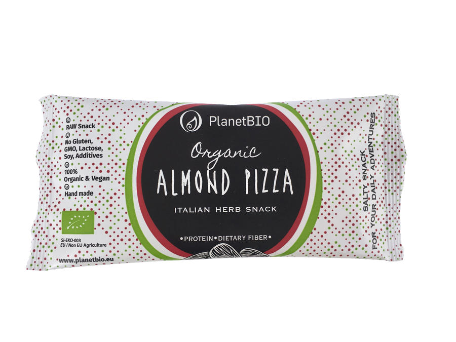 Almond pizza - presni prigrizek